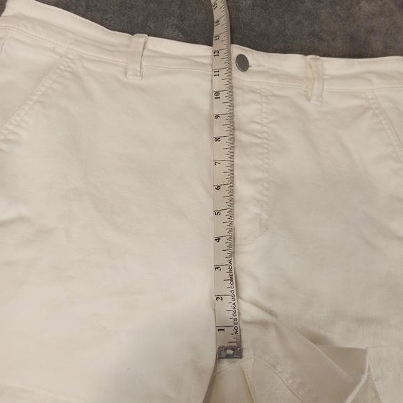 Everlane Moms Premium Button Fly Denim Jean Shorts Cut Off Wome Size 14 - Picture 12 of 16